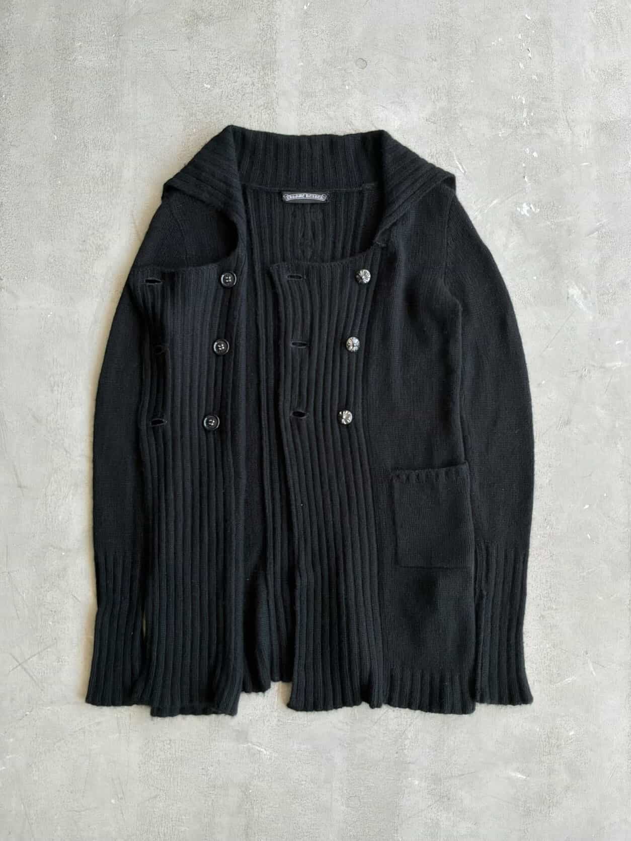 Chrome Hearts 1/1 Spine Cross Patch Cashmere Cardigan