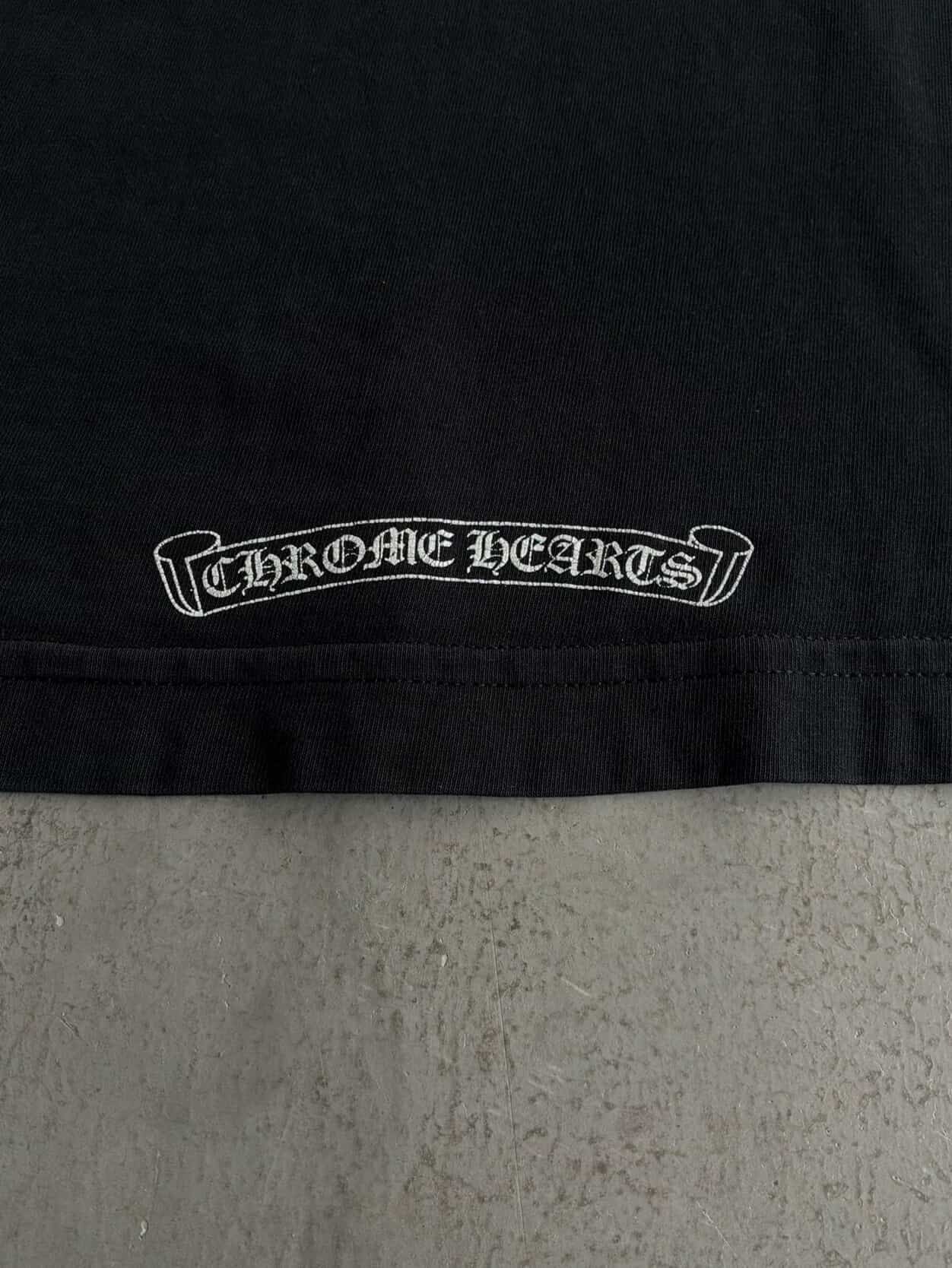 Chrome Hearts Triple Cross Horseshoe Black Tee