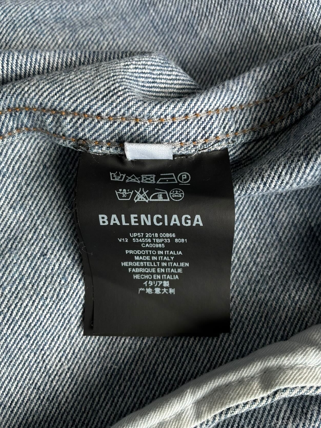 Balenciaga Graffiti Denim Jacket