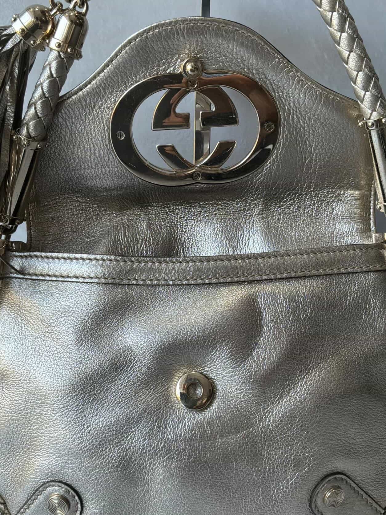 Gucci Metallic Fringe Handbag