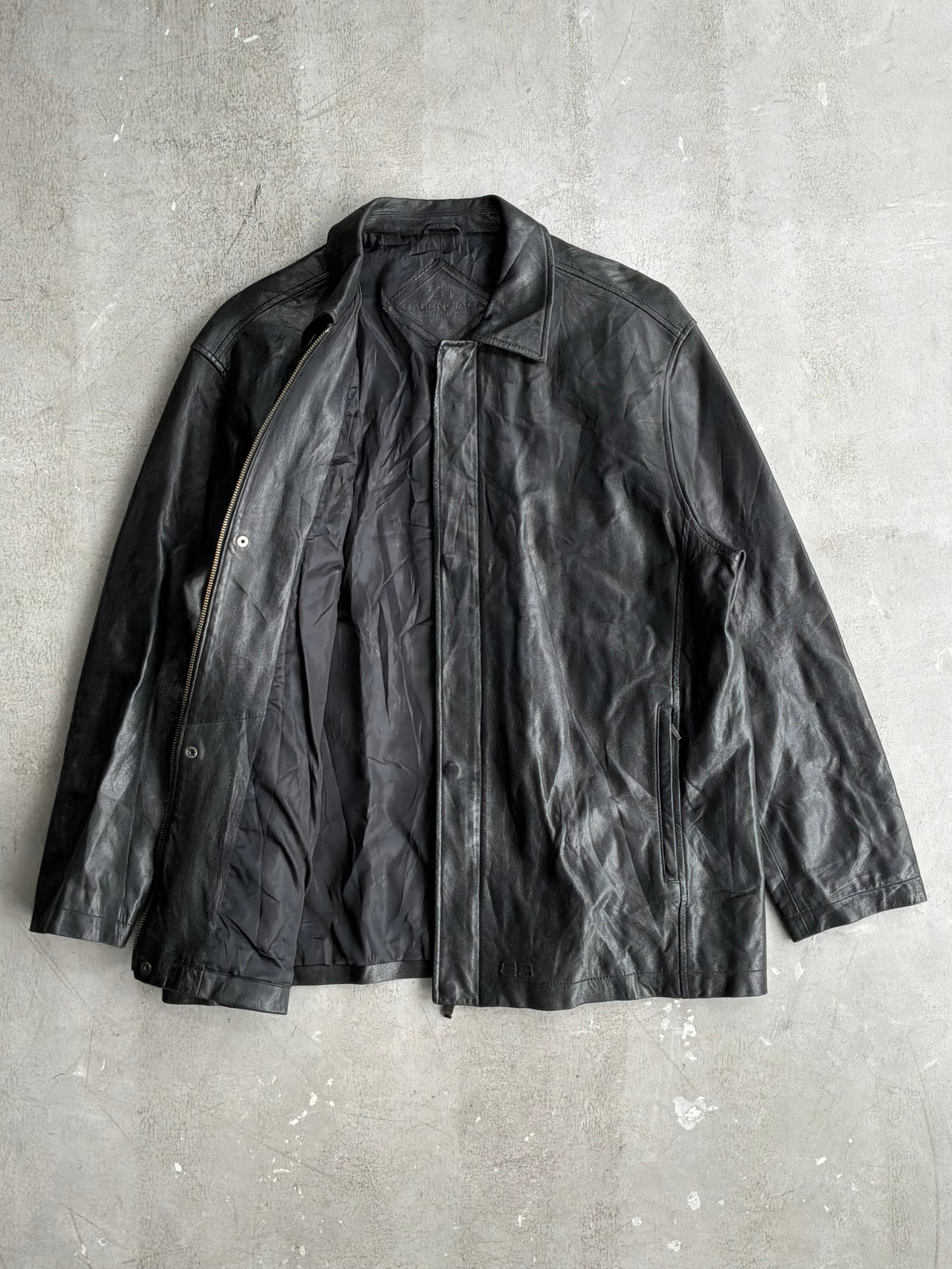 Vintage Balenciaga Harrington Leather Jacket