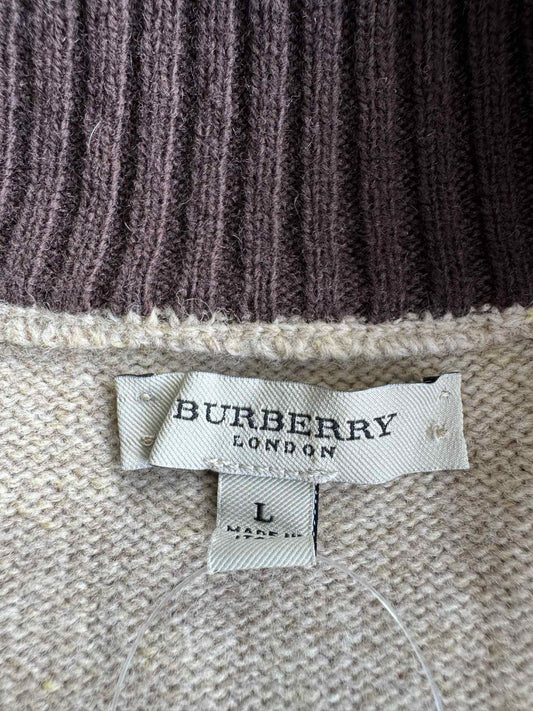 Burberry Quarter Zip Sweater