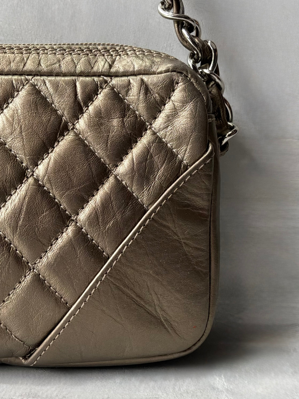 Chanel Cambon Ligne Pochette Chain Strap Bag