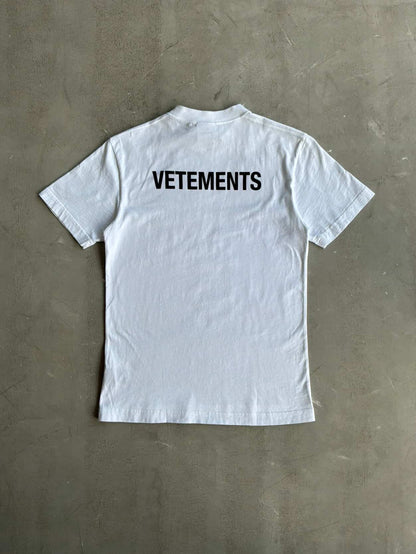 Vetements Staff 3M Reflective Tee