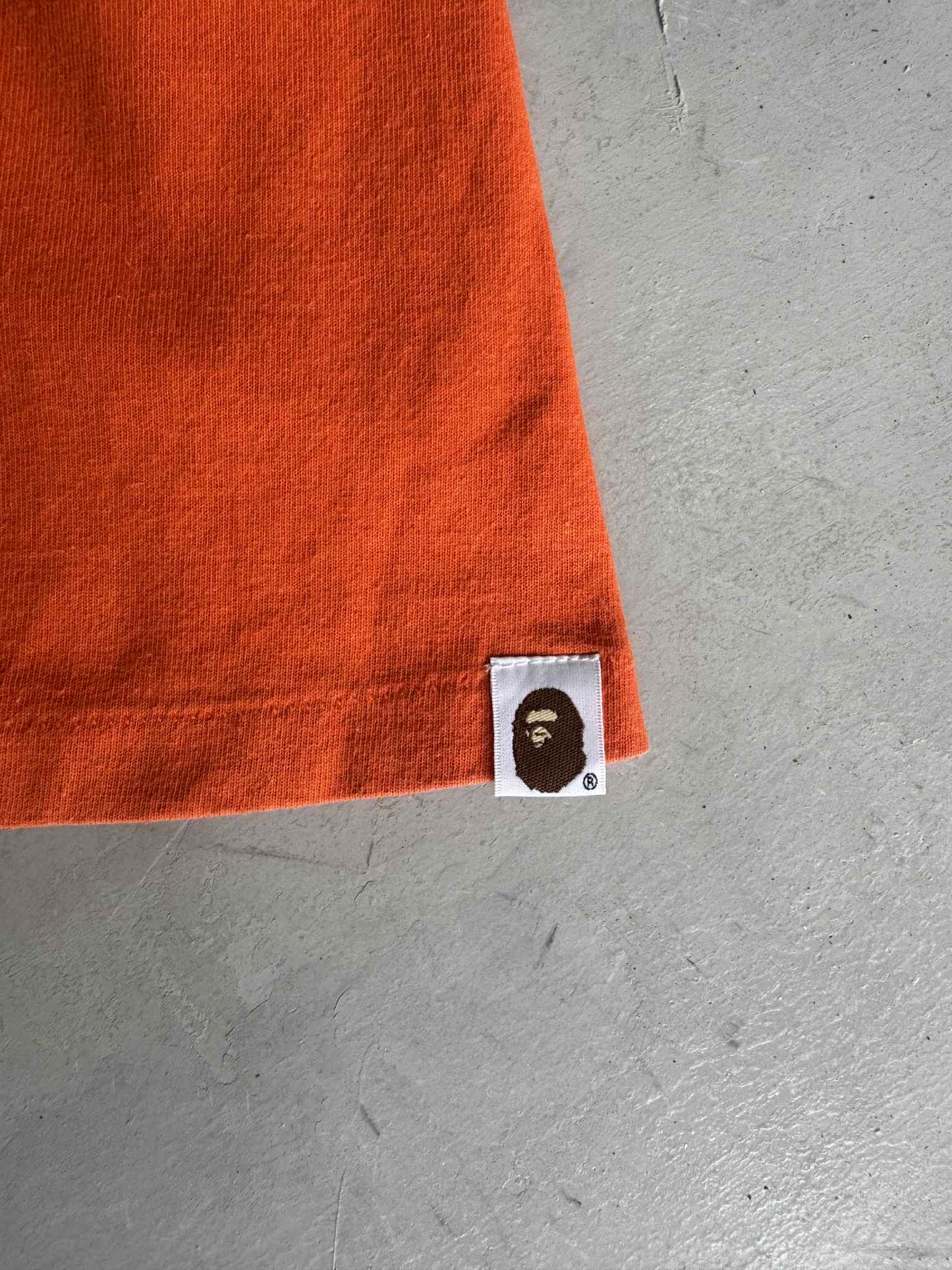 Bape Basic Small logo Orange Shirt