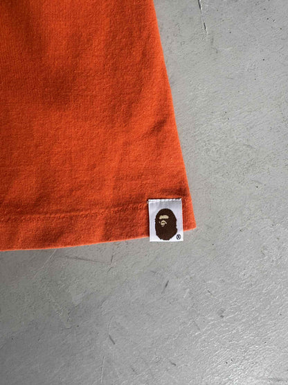 Bape Basic Small logo Orange Shirt