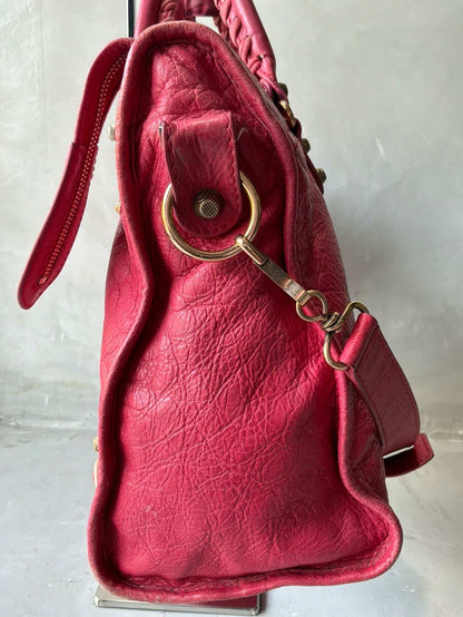 Balenciaga City Classic Pink Lambskin