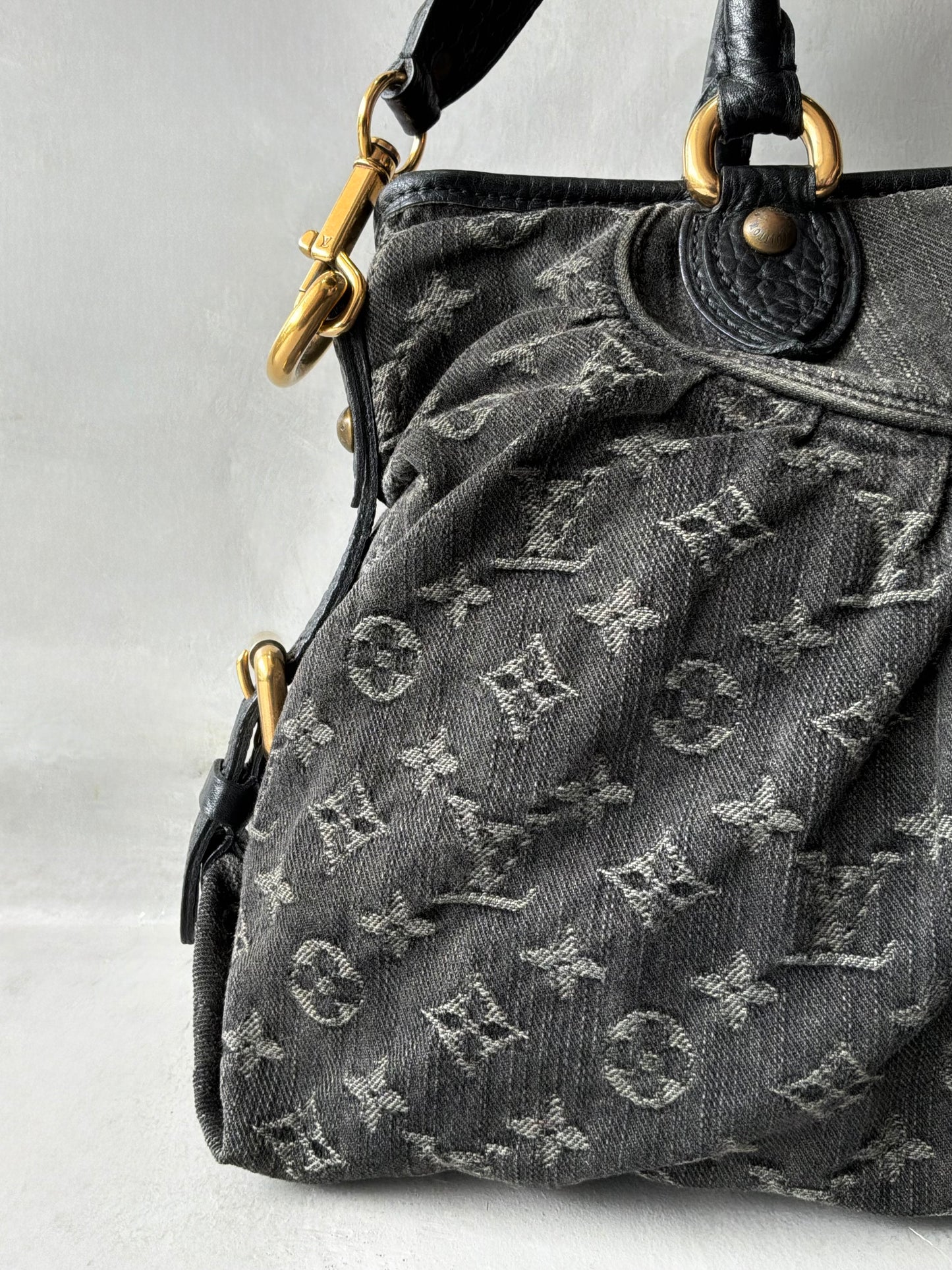 Louis Vuitton Neo Cabby MM Monogram Denim Handbag