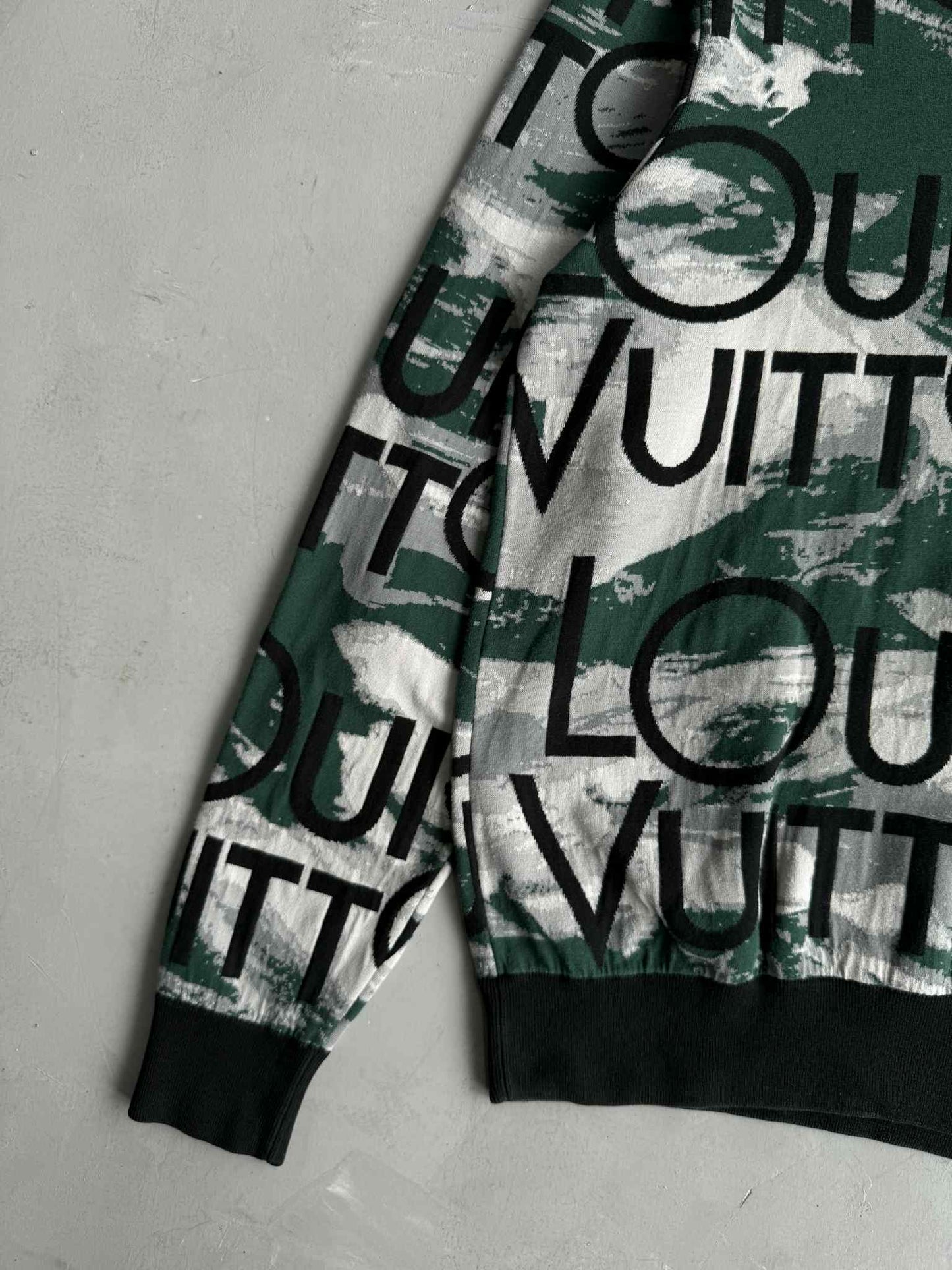 Louis Vuitton Camou Script Knit Crewneck
