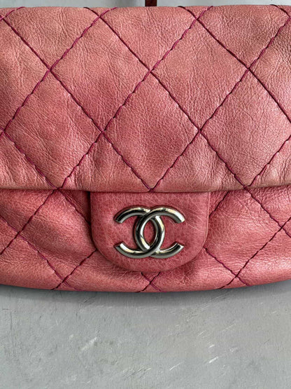 2009 Chanel On The Road Quilted Shoulder Bag