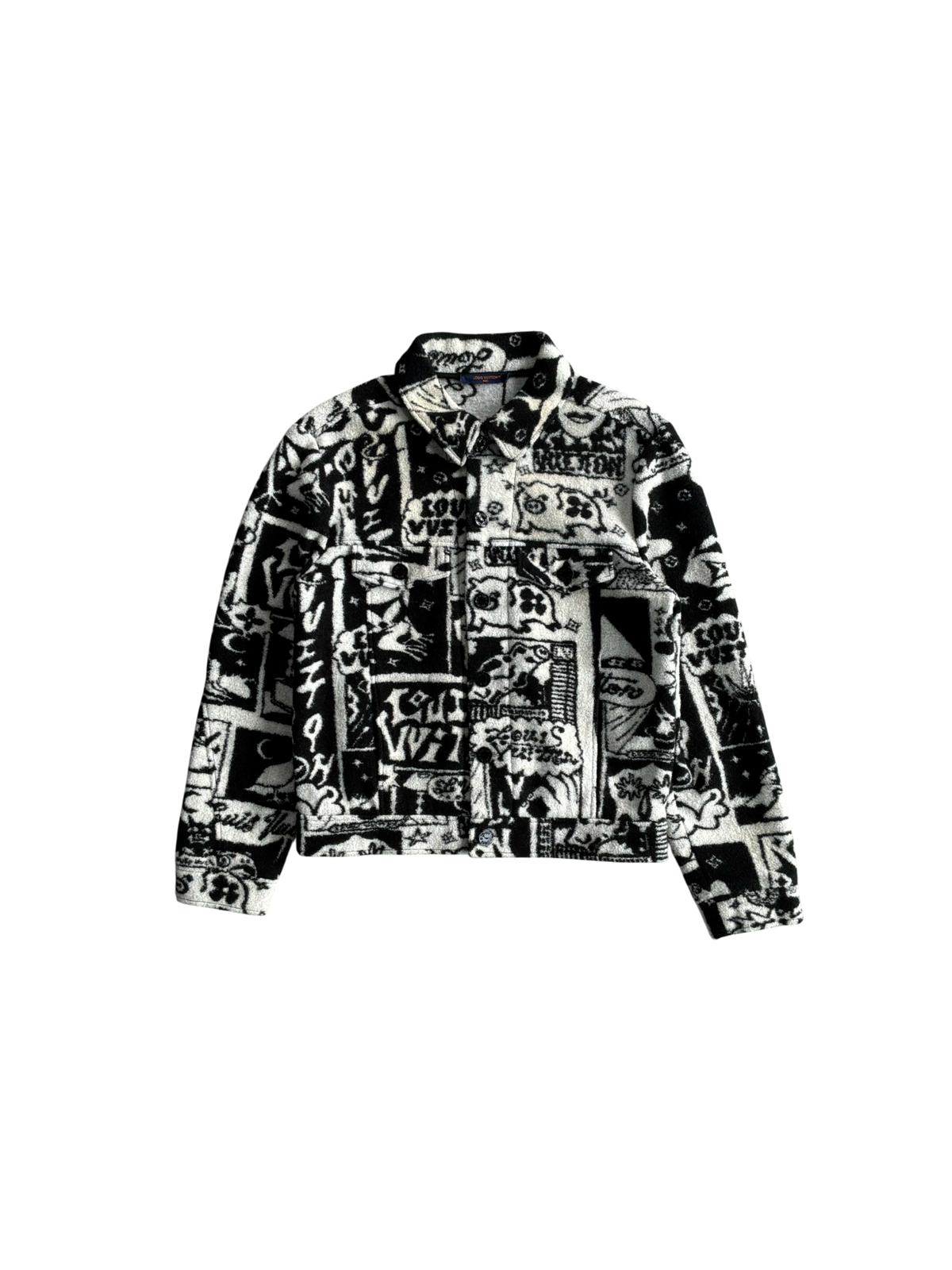 Louis Vuitton Comics Sherpa Trucker Jacket