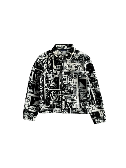 Louis Vuitton Comics Sherpa Trucker Jacket