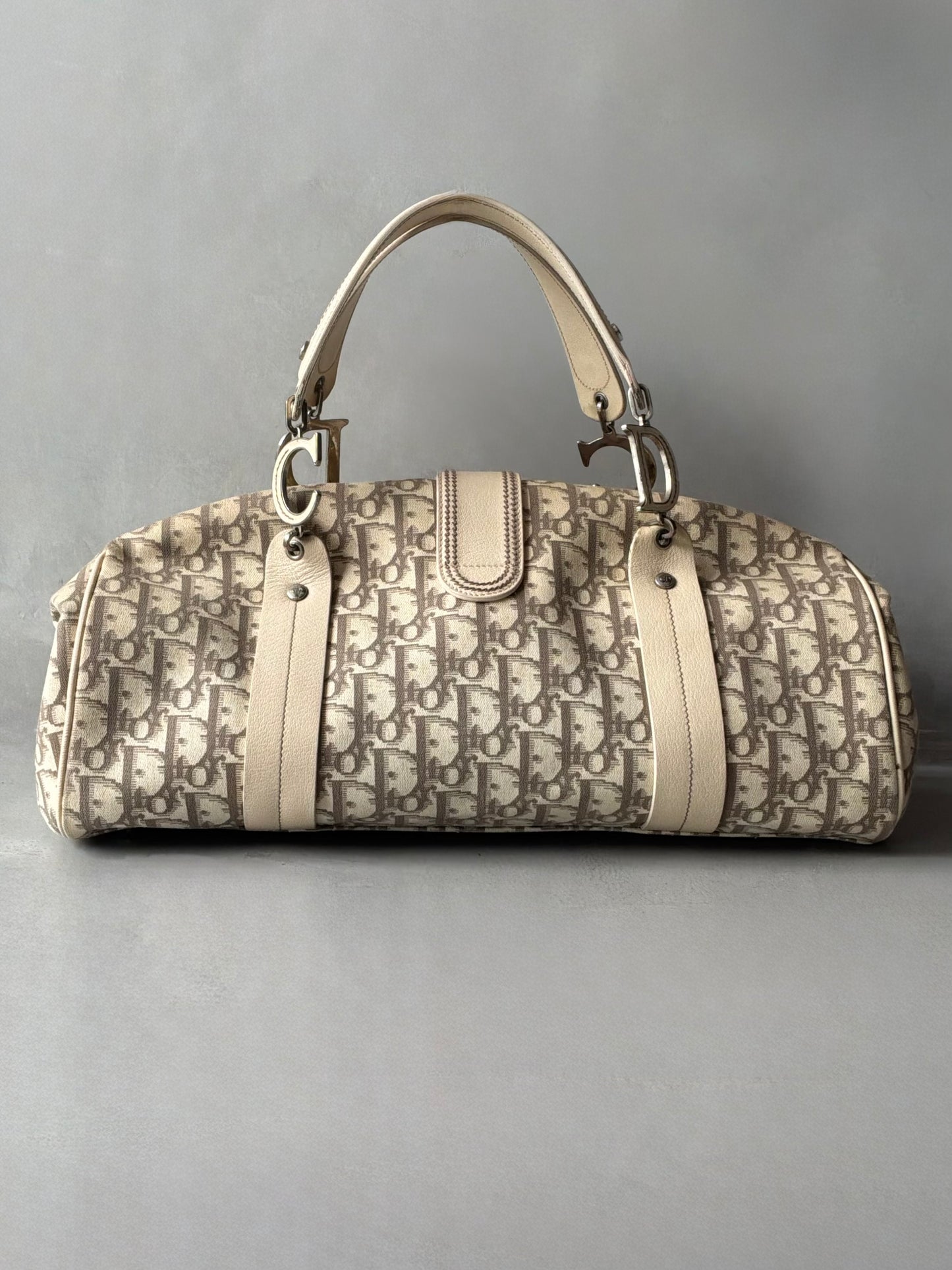 Dior Trotter Floral Patch Bowler Bag