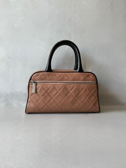 Chanel Quilted Mini Bowler Bag