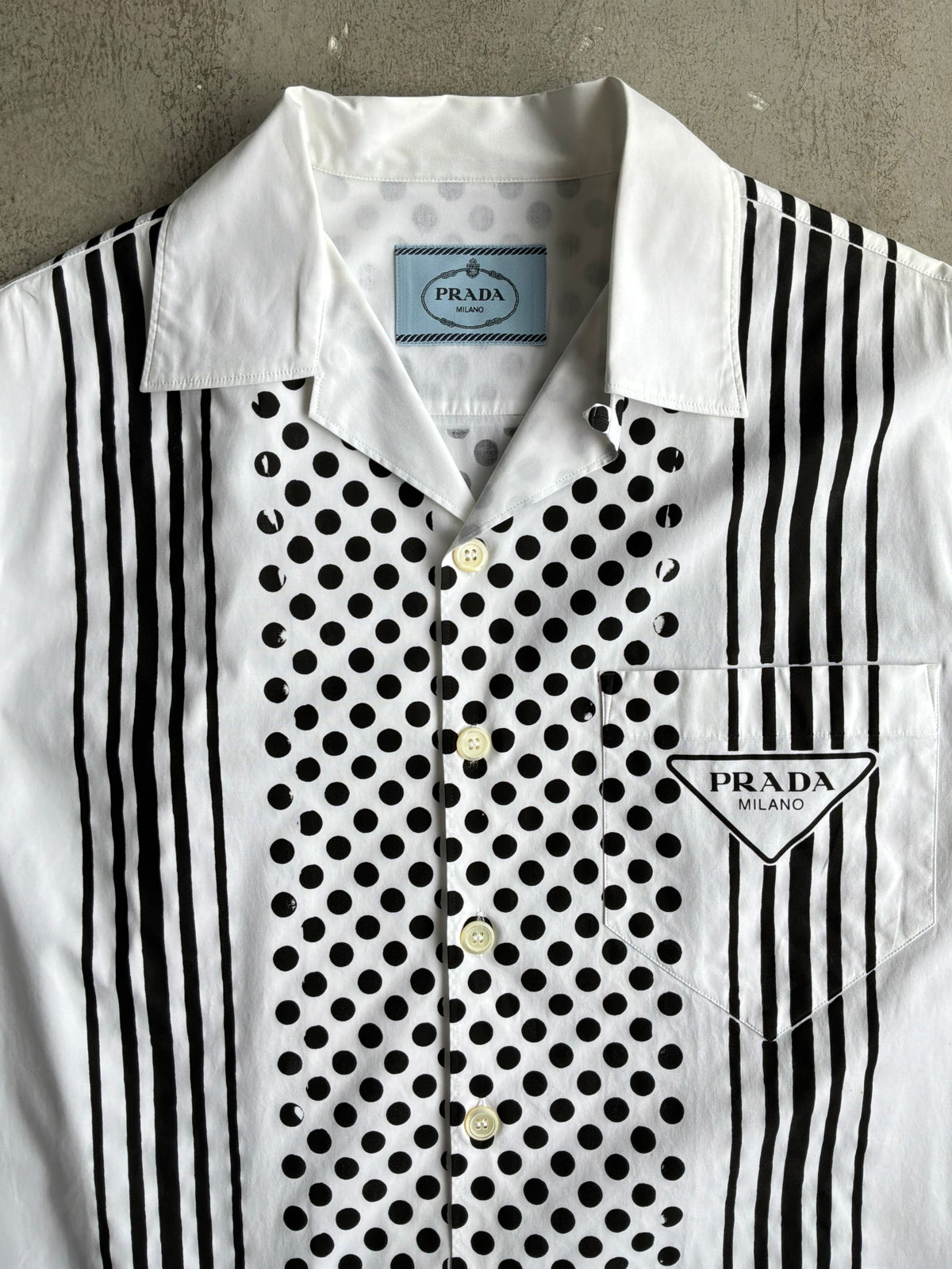 Prada Poplin Bowling Shirt