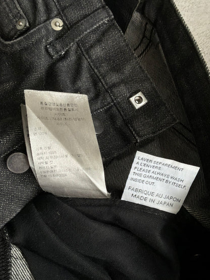 Dior Homme Hedi Slimane  Slim Straight Raw Denim Jeans