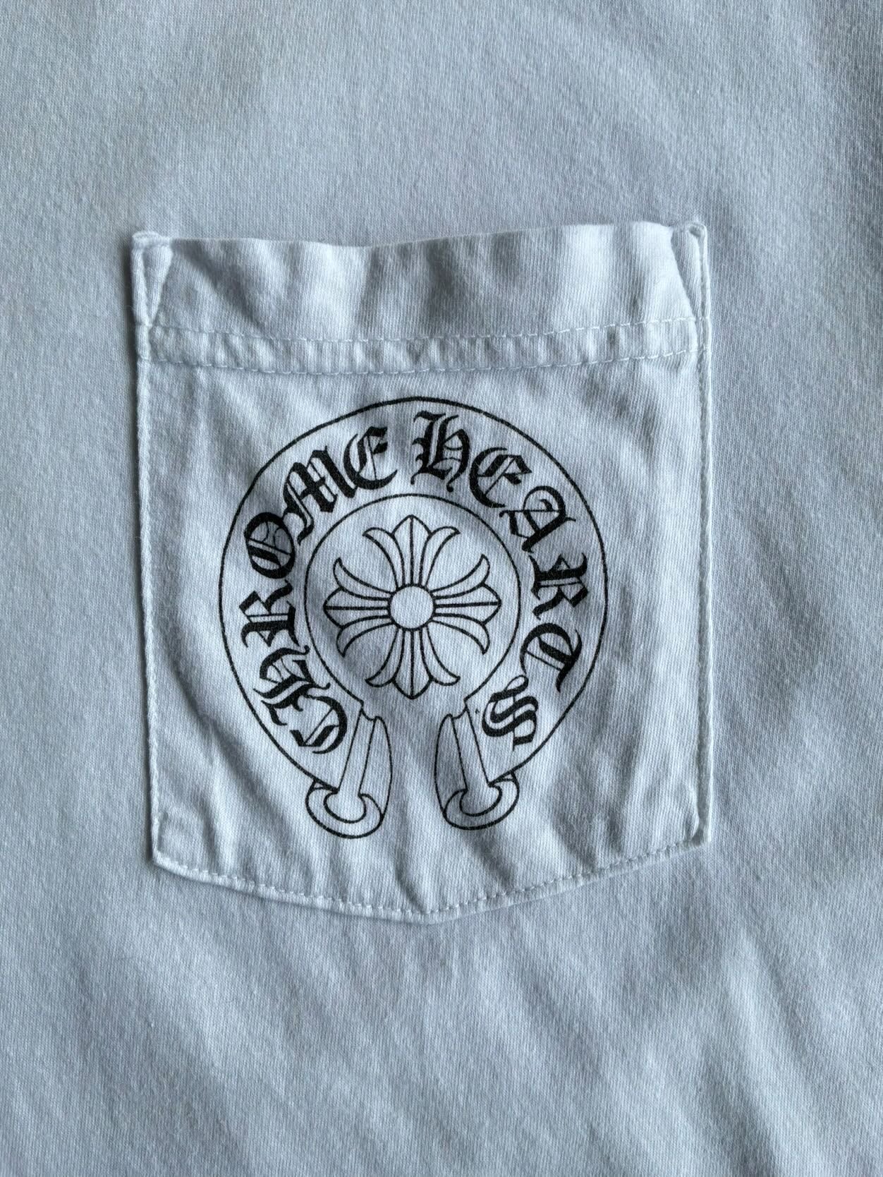 Chrome Hearts Side Script Horseshoe Tee