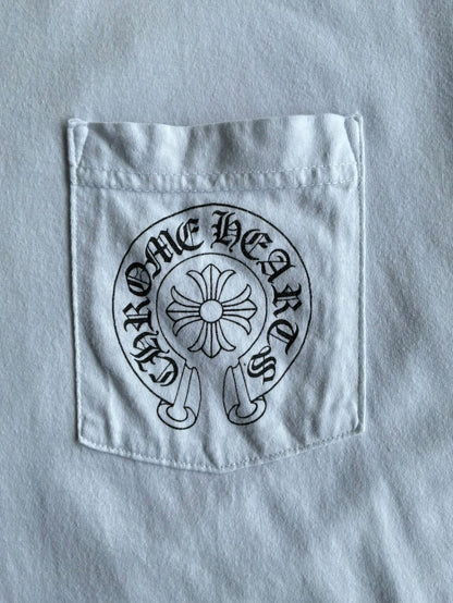 Chrome Hearts Side Script Horseshoe Tee