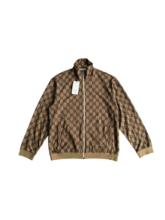 Gucci zip Jacket Monogram Monkey Back Design