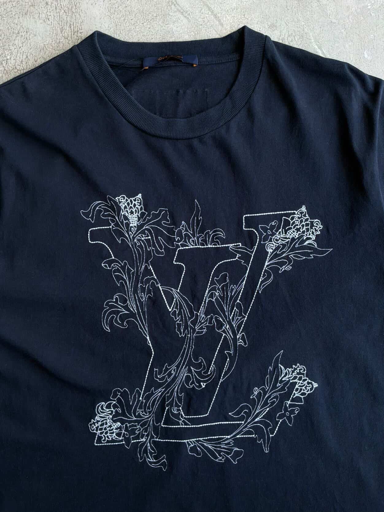 Louis Vuitton Embroidered Logo Tee