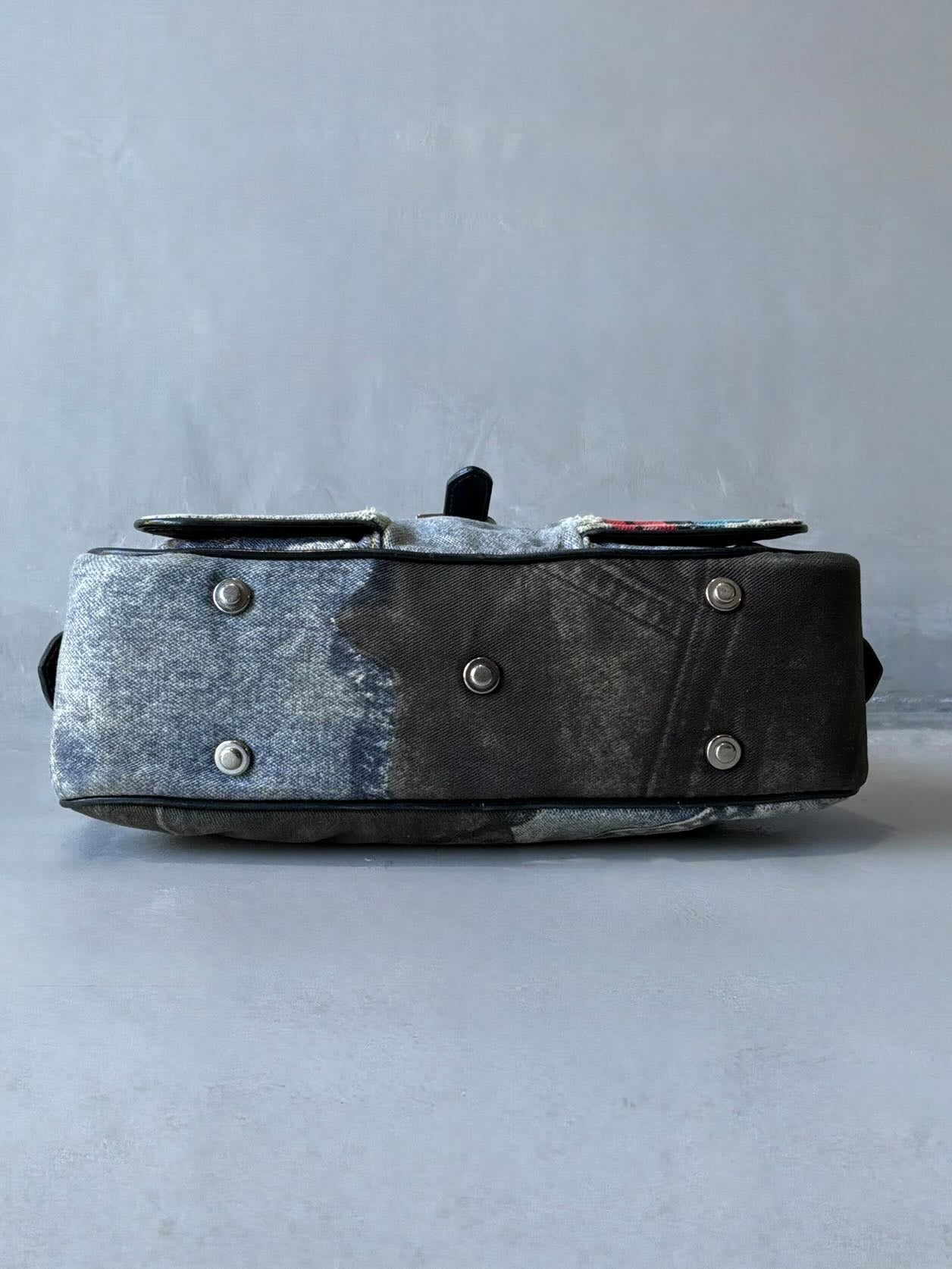 Dior Denim Speedway Saddle Bowler Bag