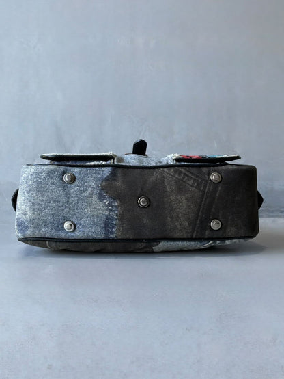 Dior Denim Speedway Saddle Bowler Bag