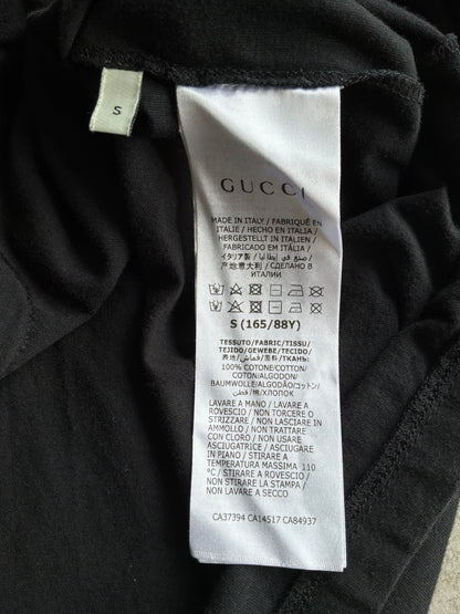 Gucci Cat Script Black Tee