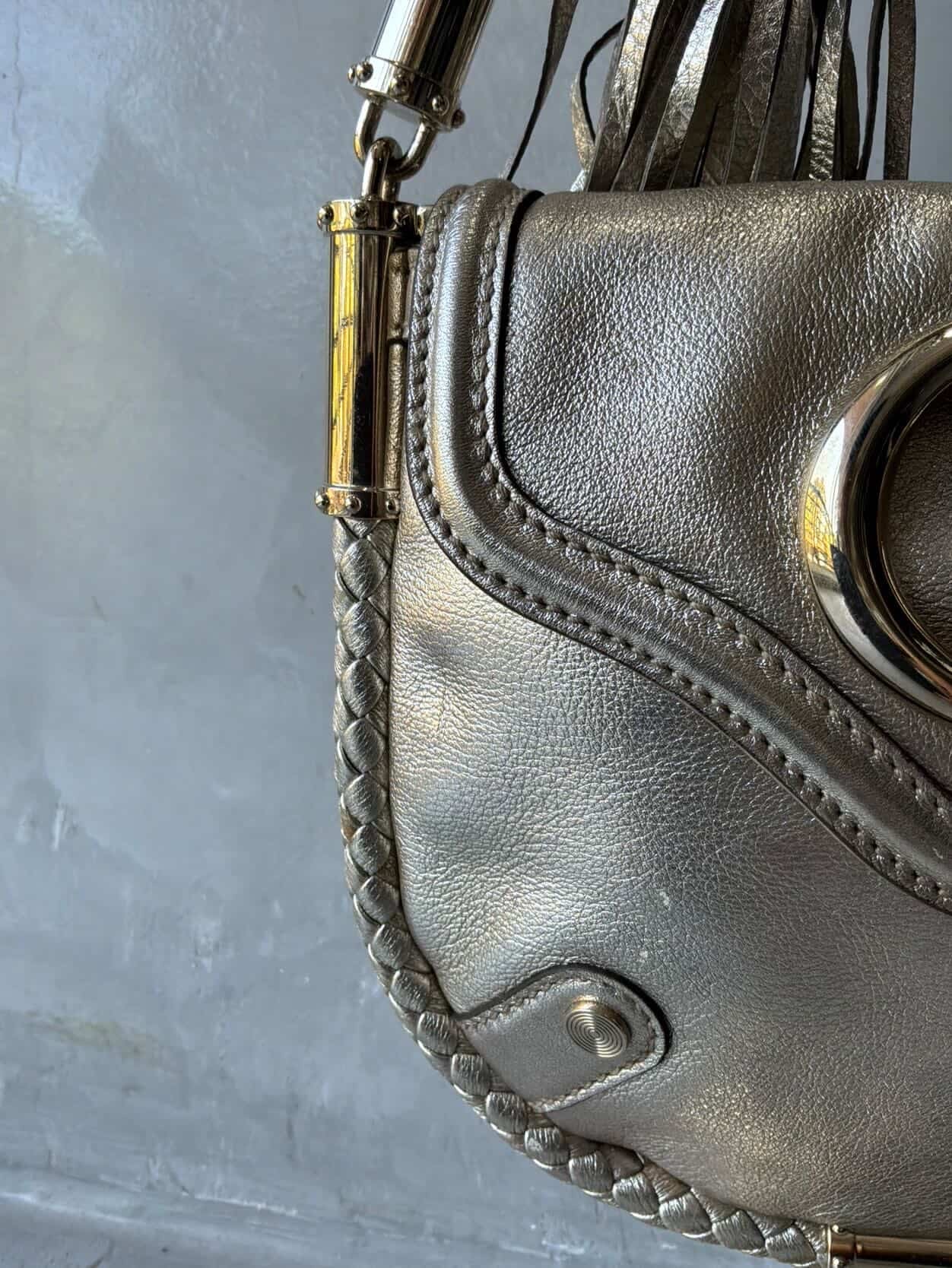 Gucci Metallic Fringe Handbag