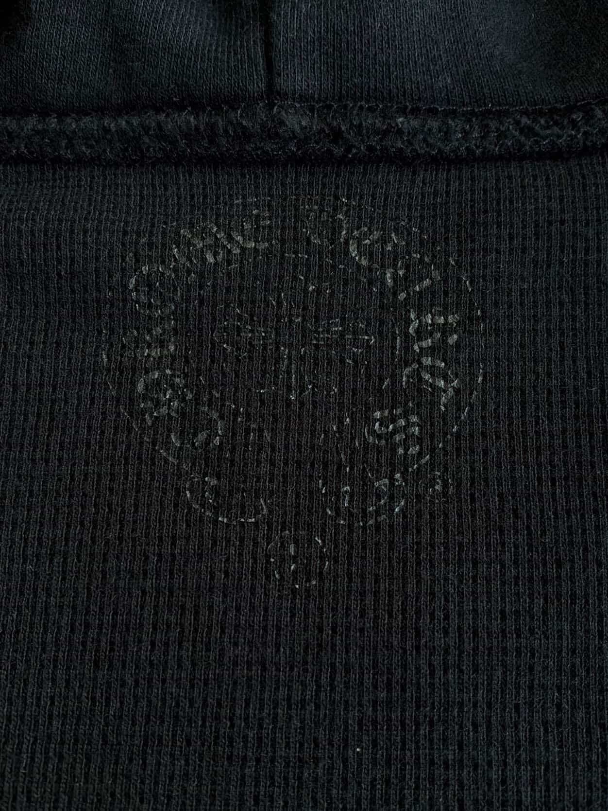Chrome Hearts Horseshoe Script Thermal Zip Hoodie