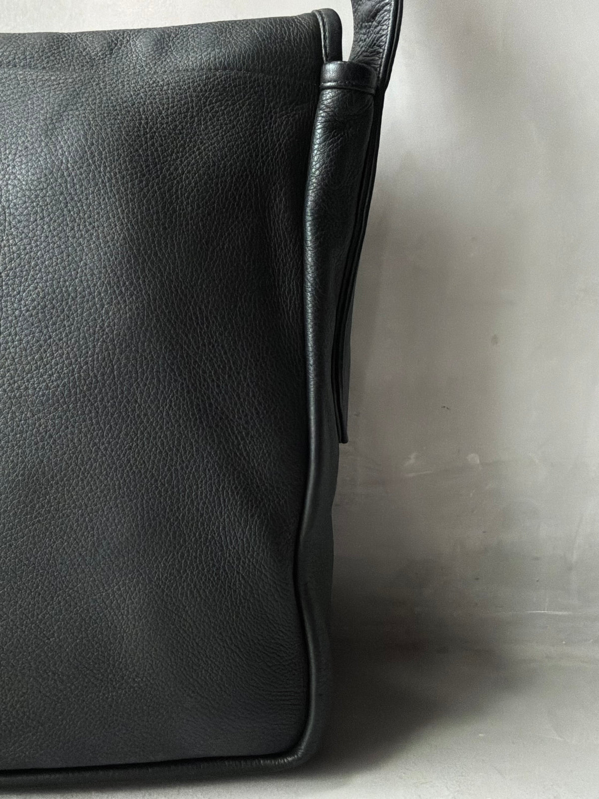 Chrome Hearts Cemetery Cross Patch Mail Leather Bag