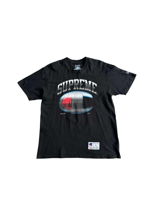 Supreme Champion Black Short Sleeve Top