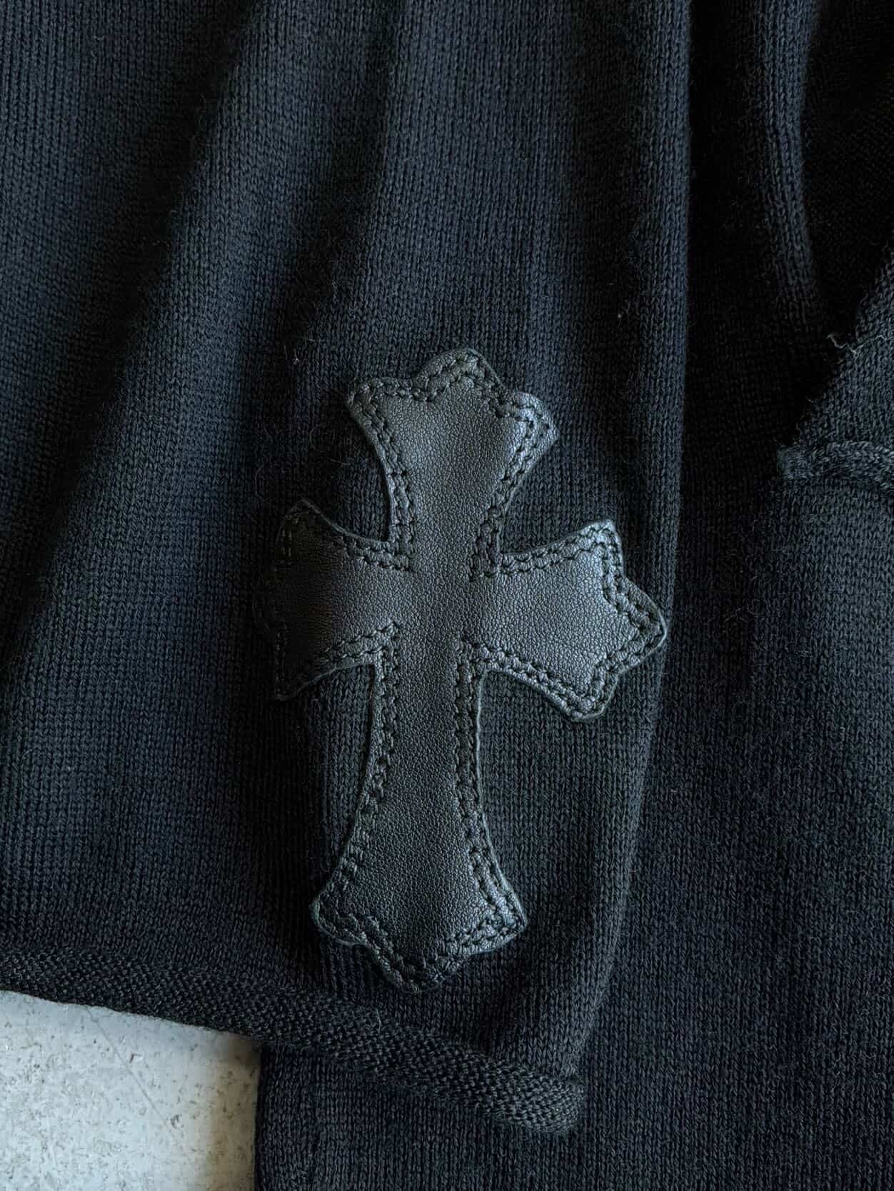 Chrome Hearts Women’s Cross Patch Wool Dress Cardigan