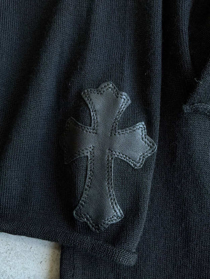 Chrome Hearts Women’s Cross Patch Wool Dress Cardigan