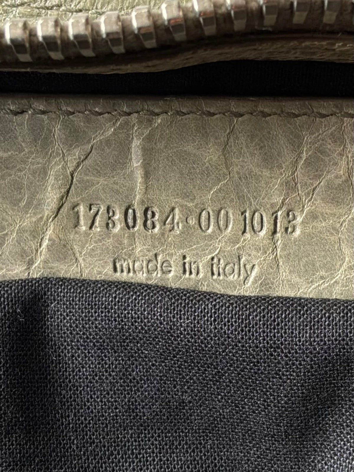Balenciaga Classic City Pistachio on Silver Giant 21 Lambskin Bag