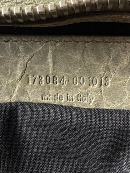 Balenciaga Classic City Pistachio on Silver Giant 21 Lambskin Bag