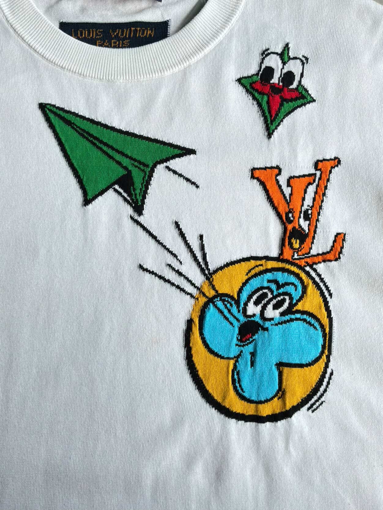 Louis Vuitton Intarsia Comic Knit Tee