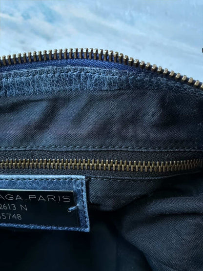 Balenciaga Classic City Navy Lambskin Bag