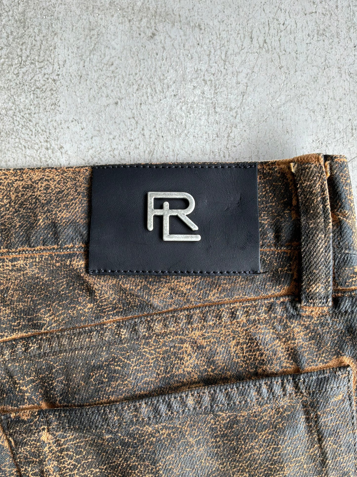 Ralph Lauren Purple Label Wax Coated Jeans
