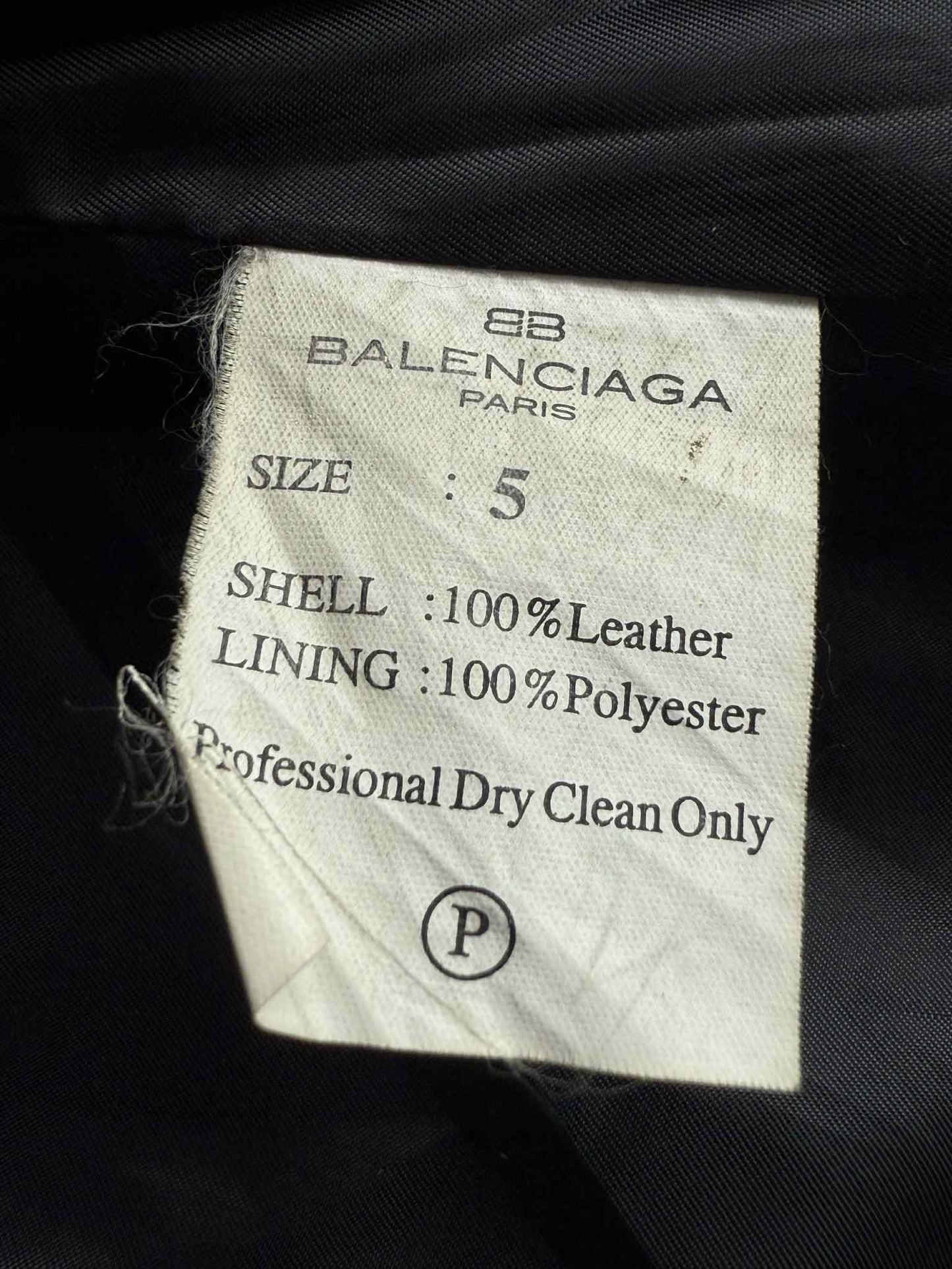 Vintage Balenciaga Motorcycle Zip Jacket