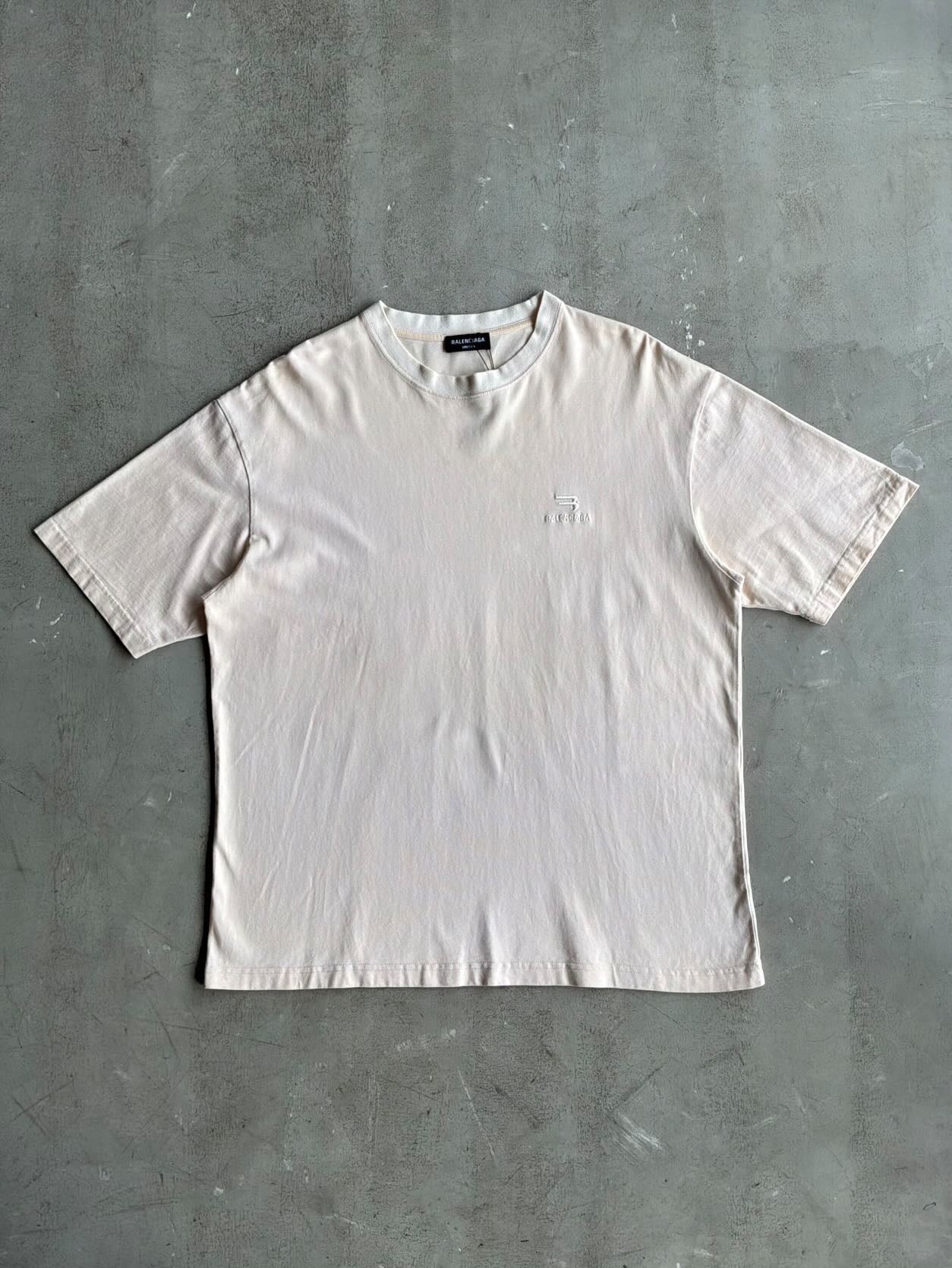Balenciaga Embroidered Chest Logo Tee