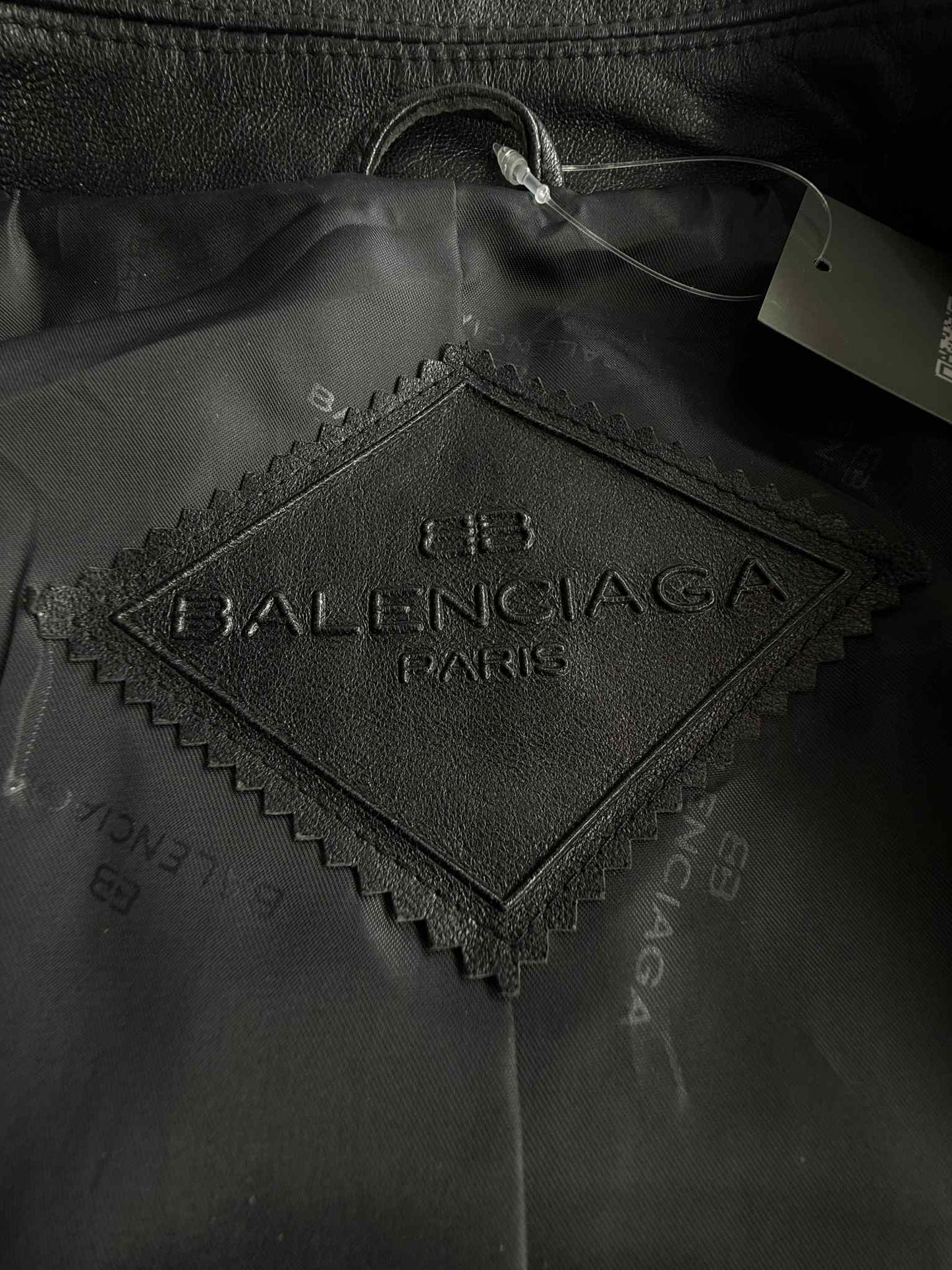 Vintage Balenciaga Velour Leather Jacket