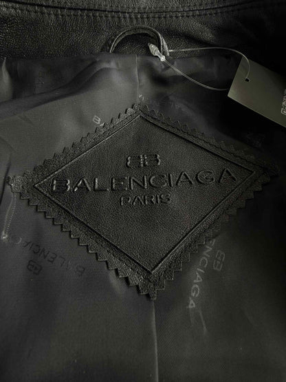 Vintage Balenciaga Velour Leather Jacket