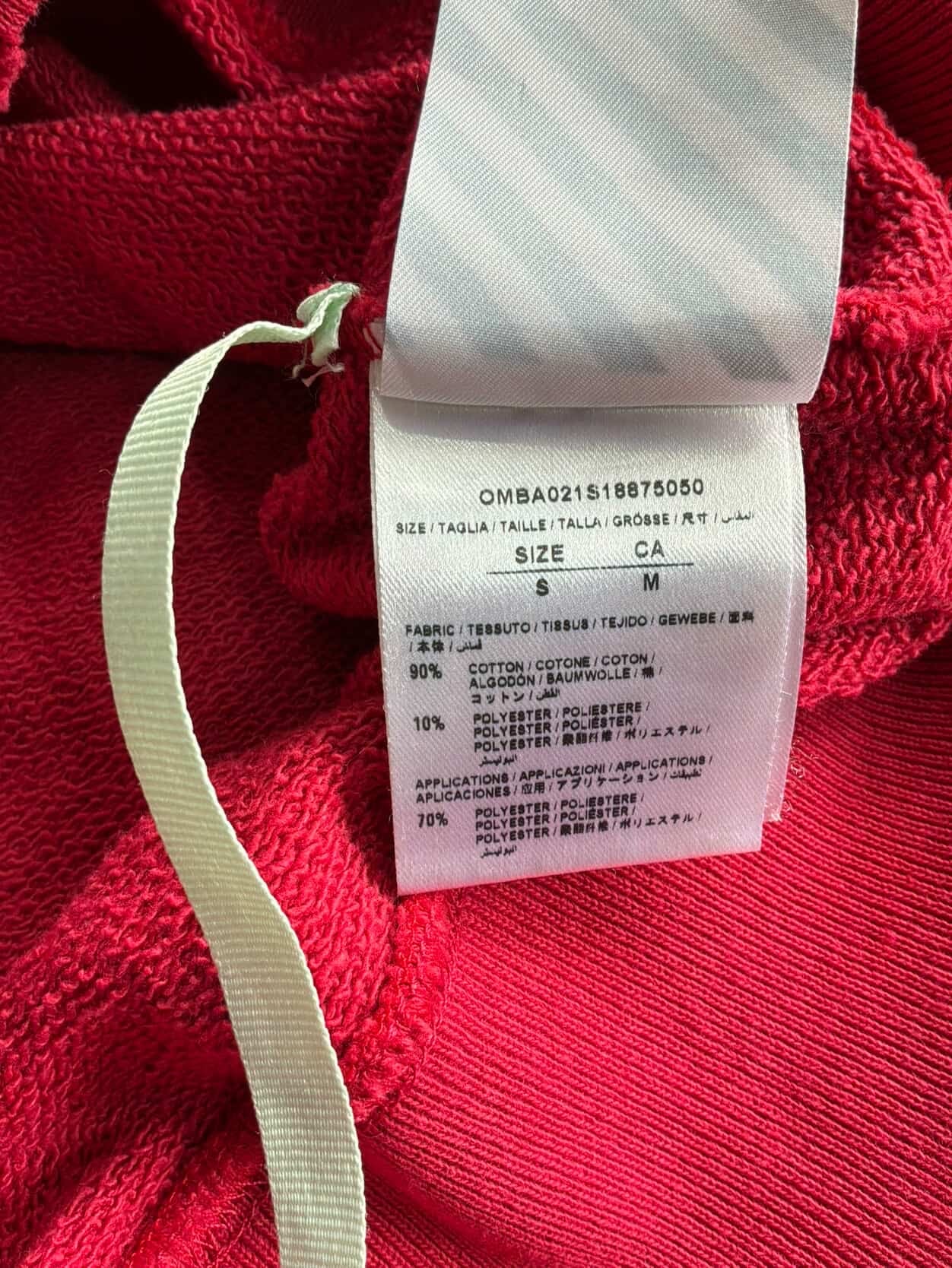 Off White x Champion Red Crewneck