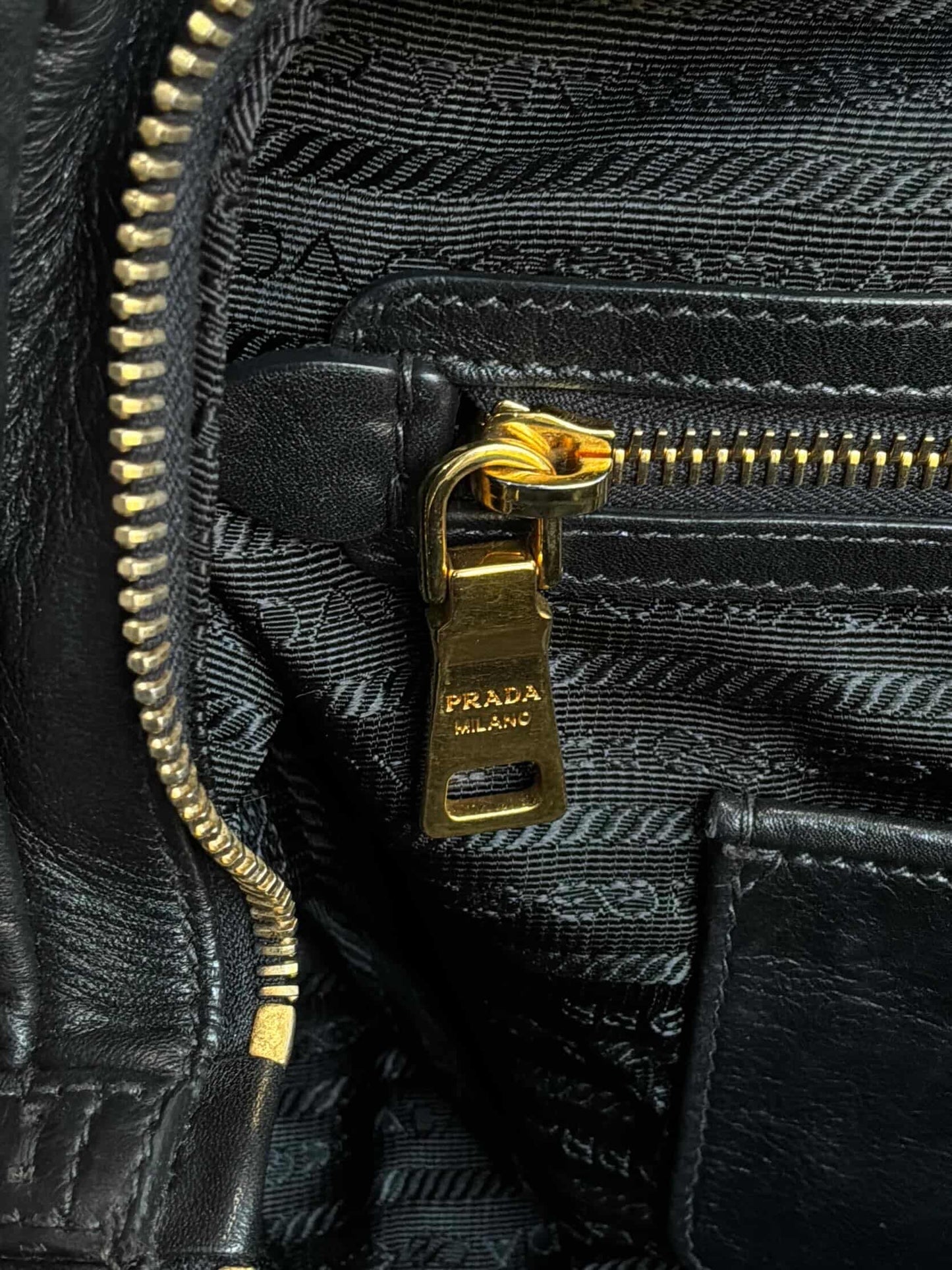 Prada Soft Calfskin Big Chain Shoulder Bag