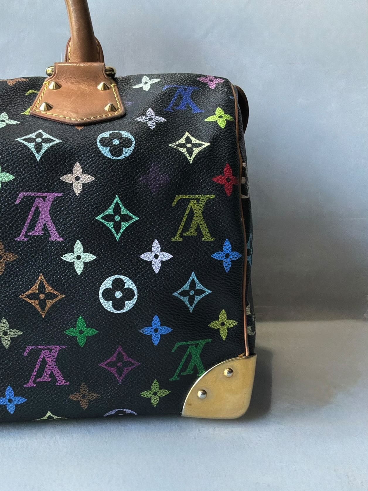 Louis Vuitton X Murakami Black Multicolor Speedy 30