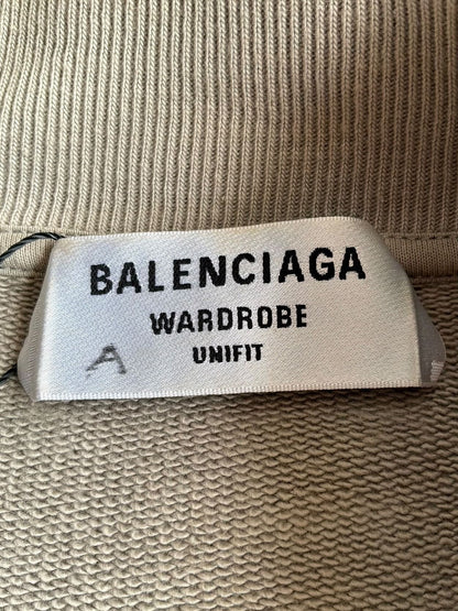 Balenciaga Chest Embroidered Logo Crewneck