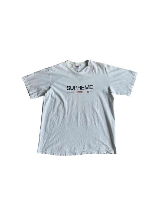 Supreme Est 1994 White Shirt