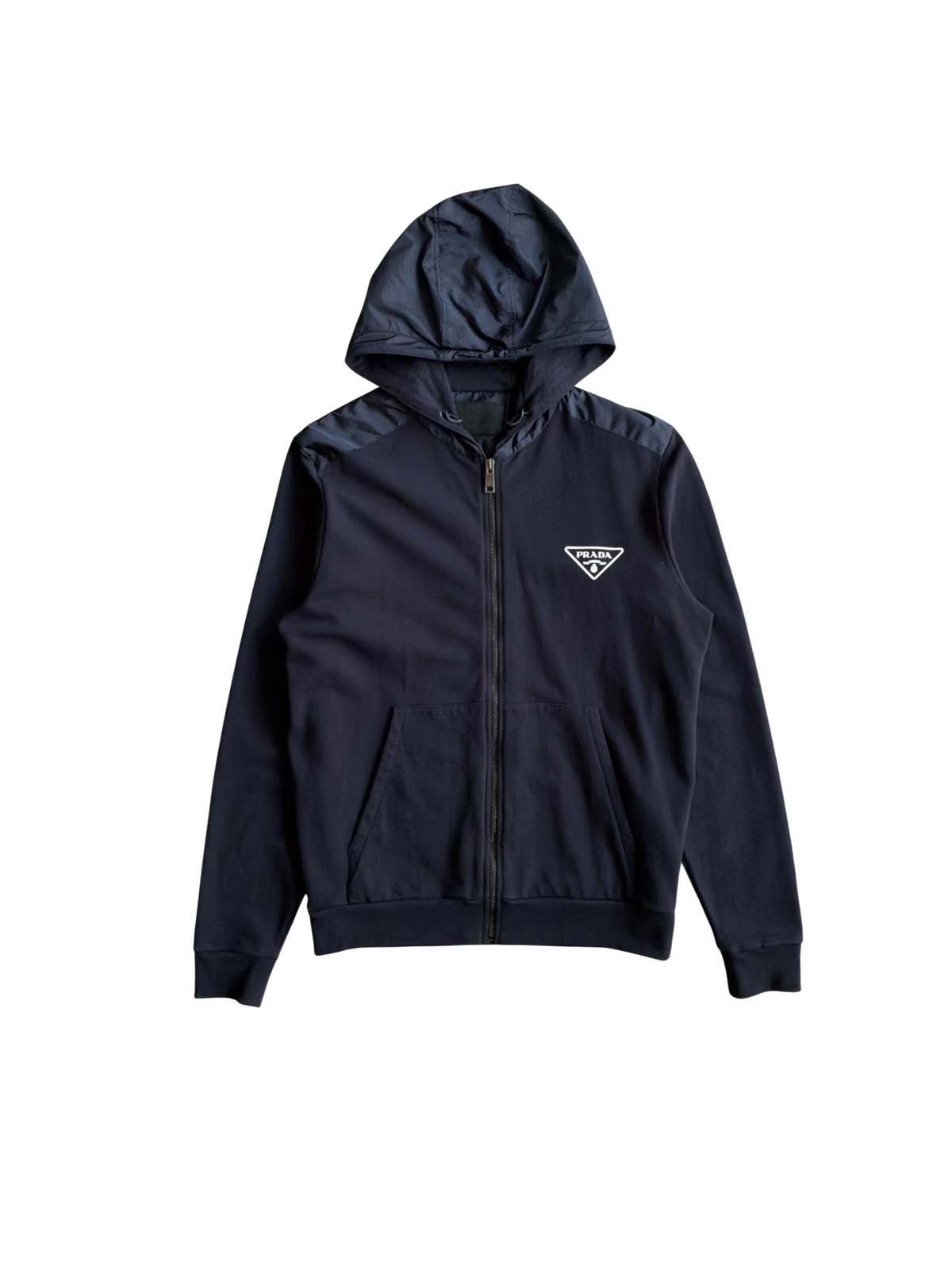 Prada Color Block Zip Hoodie