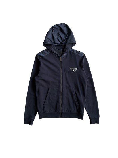 Prada Color Block Zip Hoodie