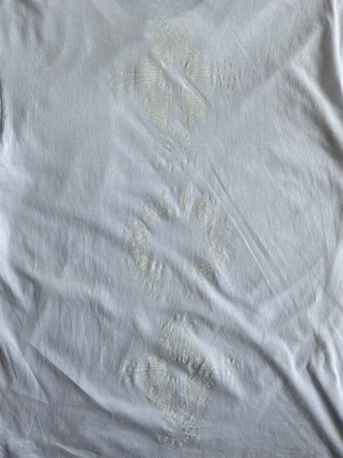 Chrome Hearts Tonal Cross White Tee